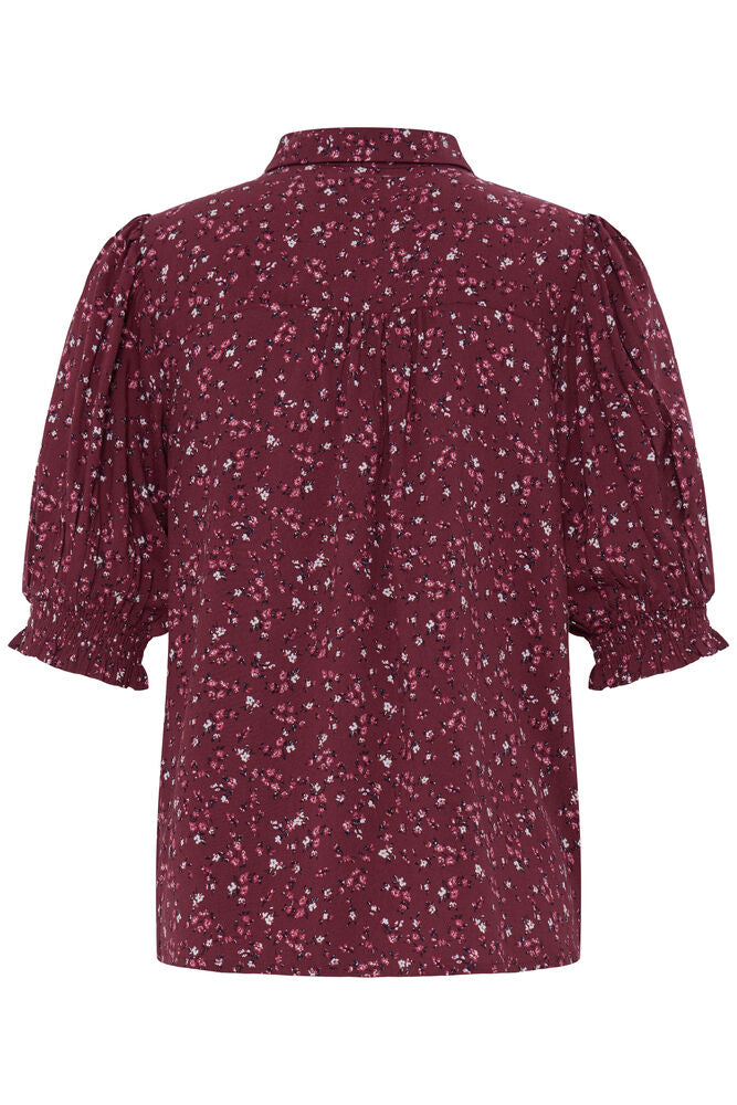 Ichi Vera Shirt - Flower Red