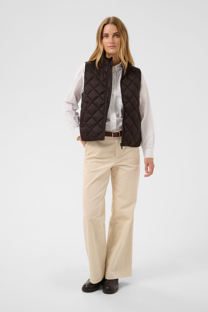 Part Two Carlota Padded Waistcoat - Brown