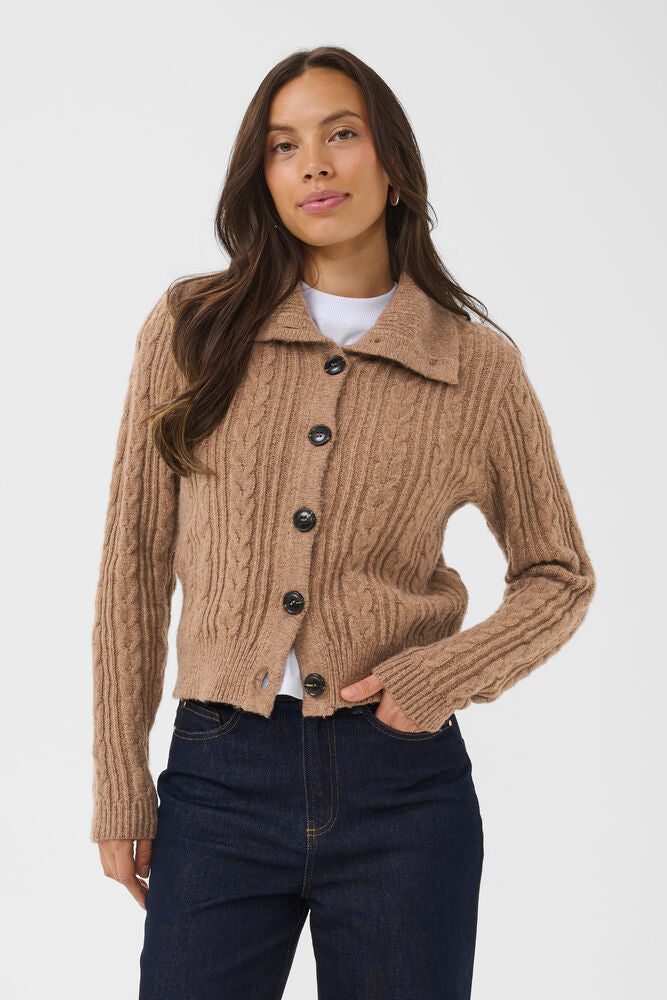 Saint Tropez Talma Cardigan - Brown