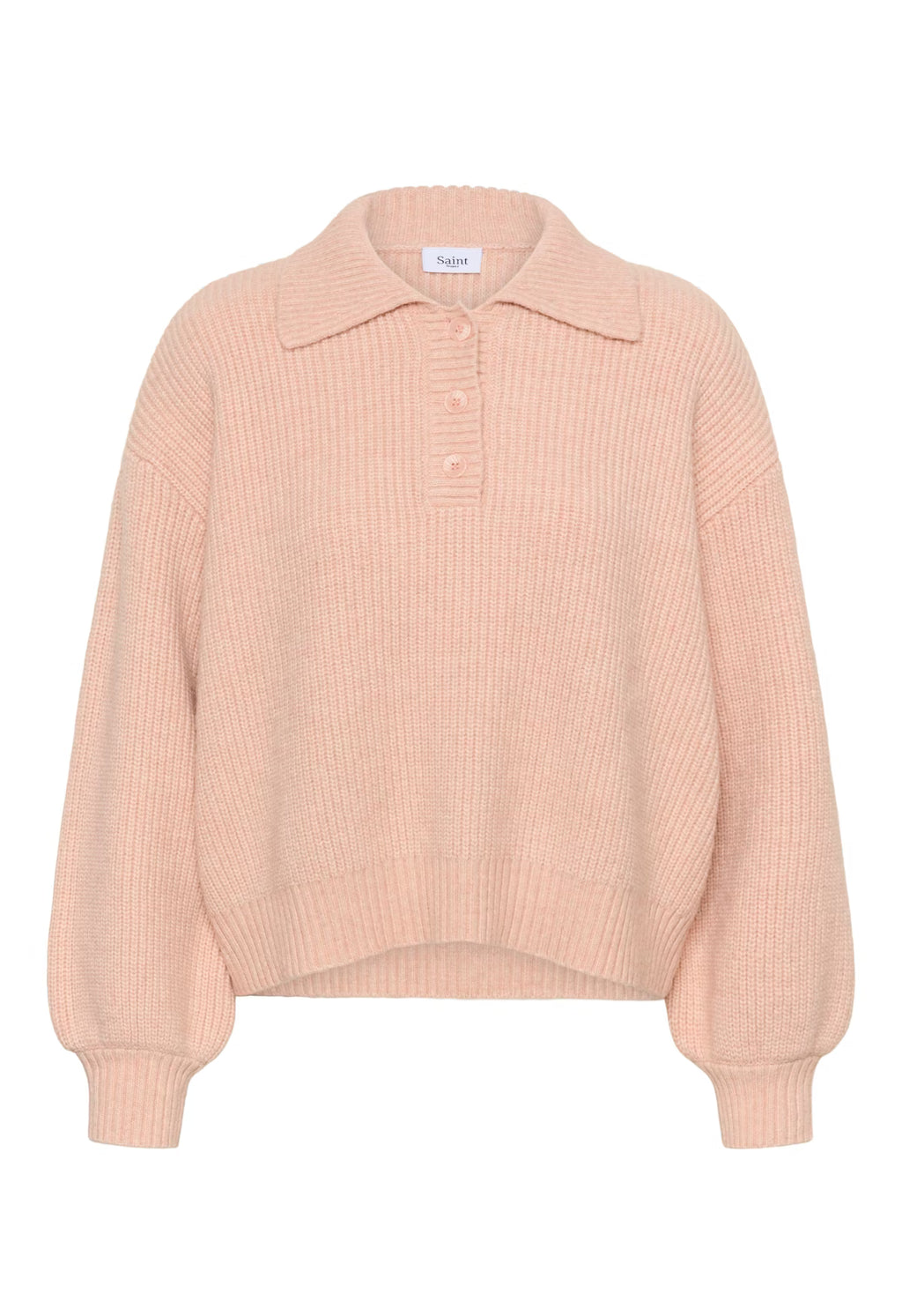 Saint Tropez Ottoline Polo Jumper - Pink