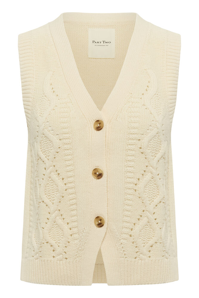 Part Two Christin Waistcoat - Cream
