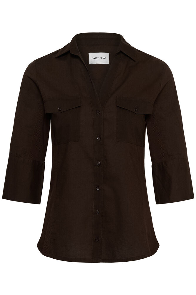 Part Two Cortnia Shirt - Brown