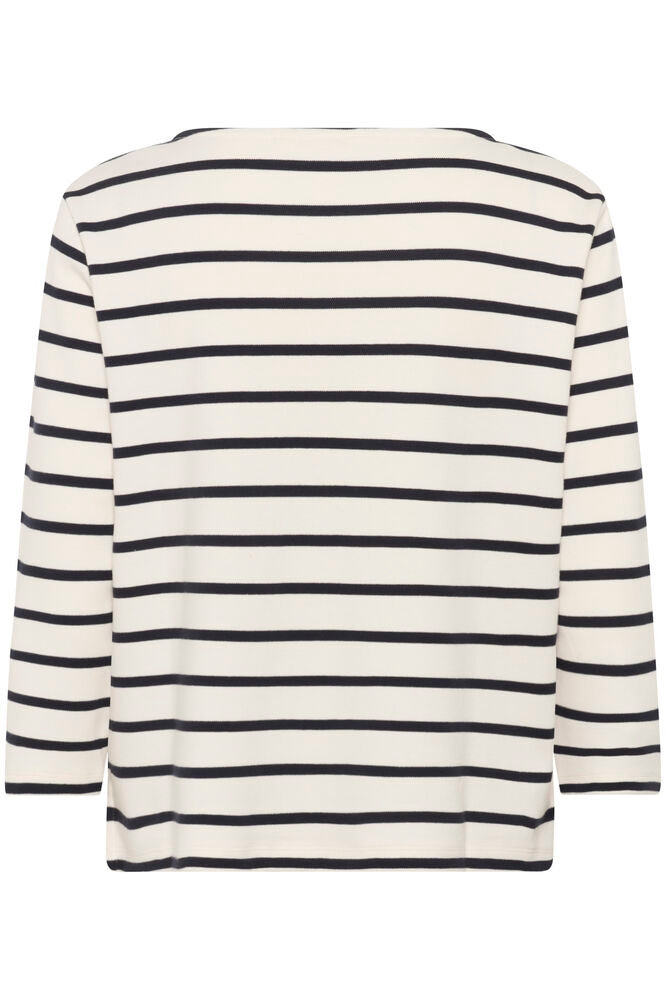 Part Two Nela Tee - Navy Stripe