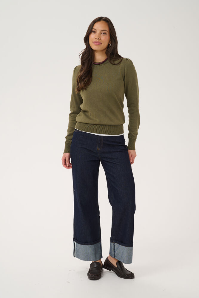 Saint Tropez Mila Jumper - Olive