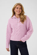 Saint Tropez Talma Zip Jumper - Pink