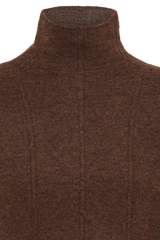 Ichi Dasila Roll Neck - Coffee Brown