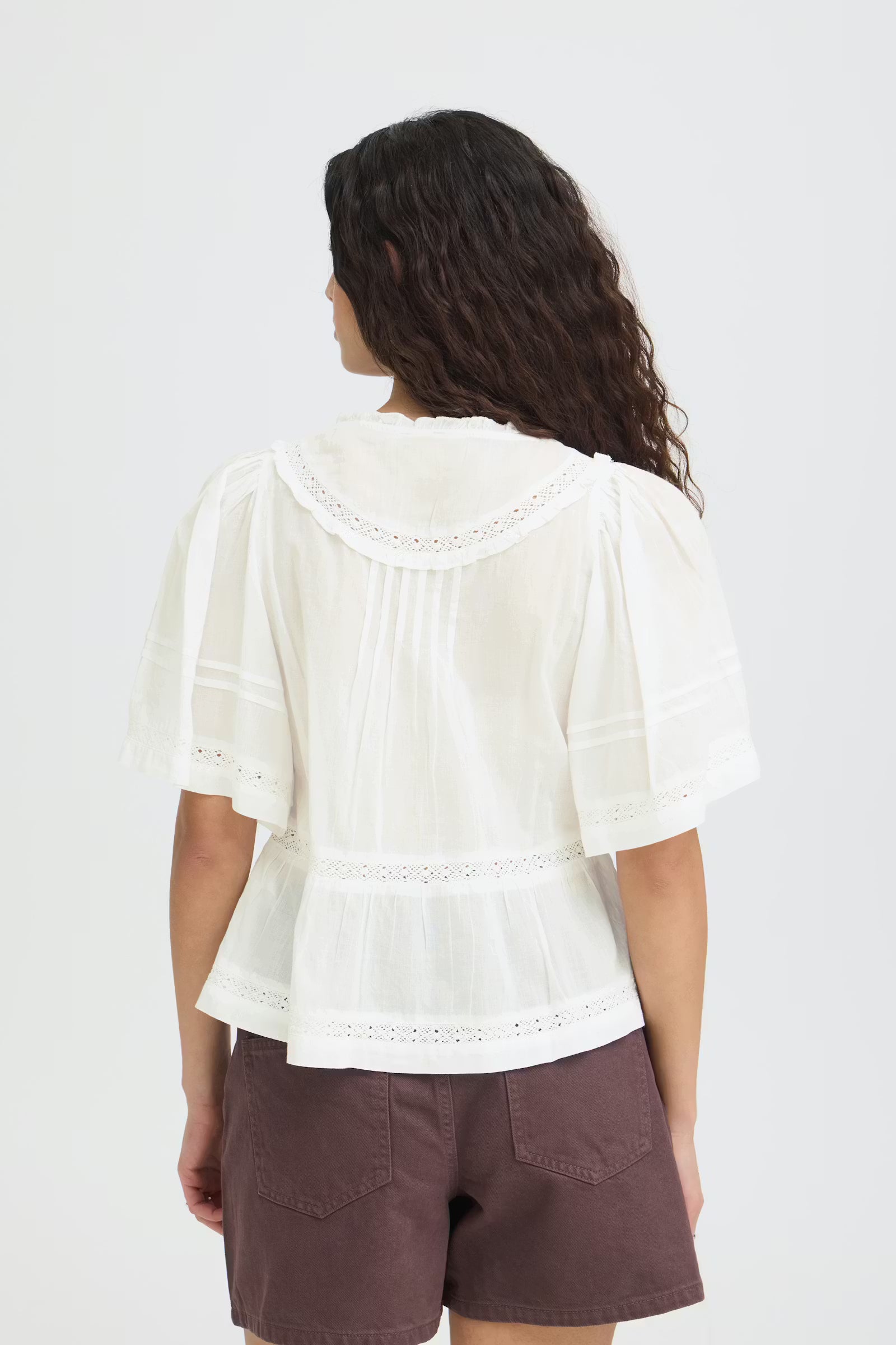 Ichi Voilana Blouse - White