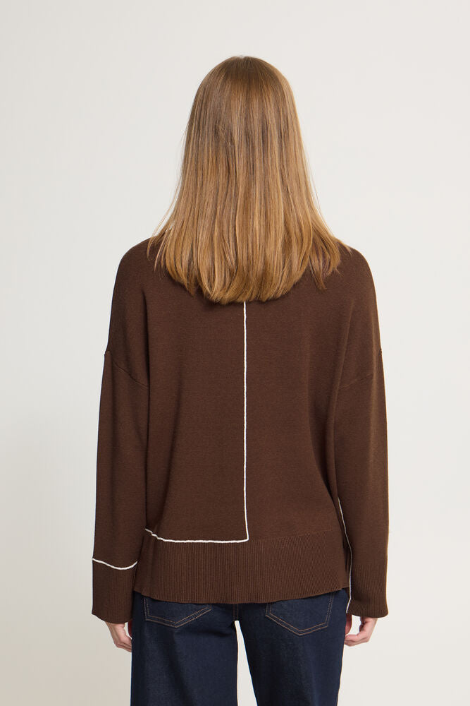 Ichi Ballia Jumper - Coffee
