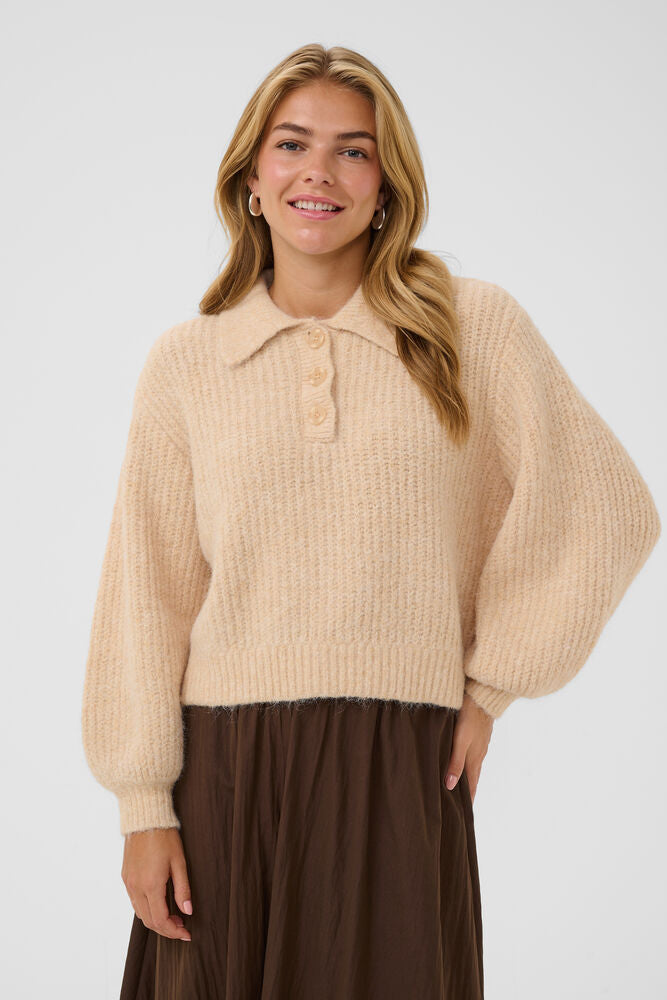 Saint Tropez Tabbitha Knit Polo - Nature