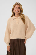 Saint Tropez Tabbitha Knit Polo - Nature