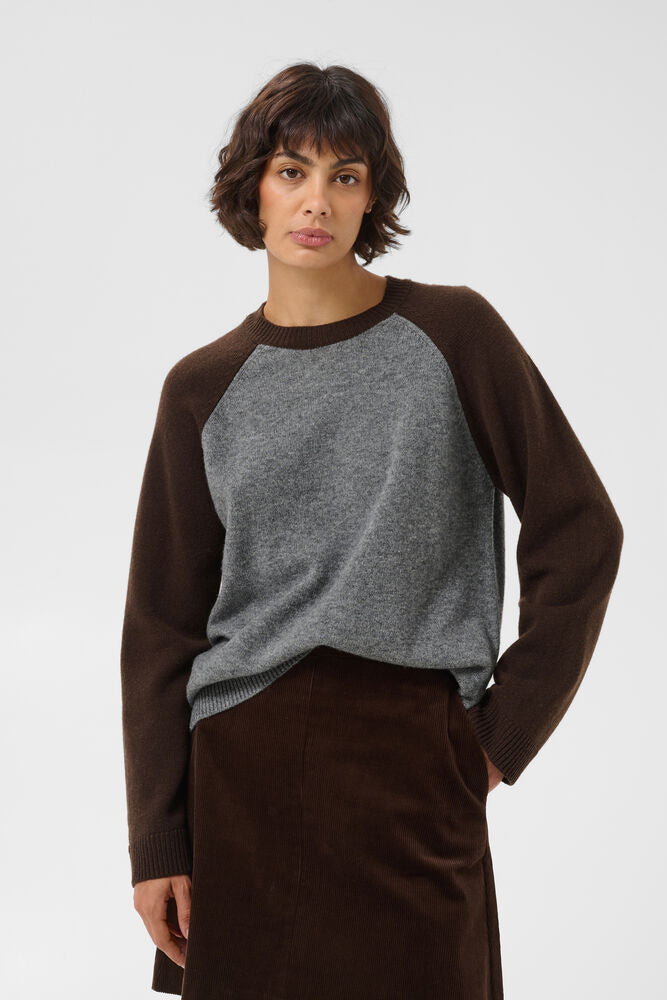 Part Two Cleo Raglan Jumper - Grey