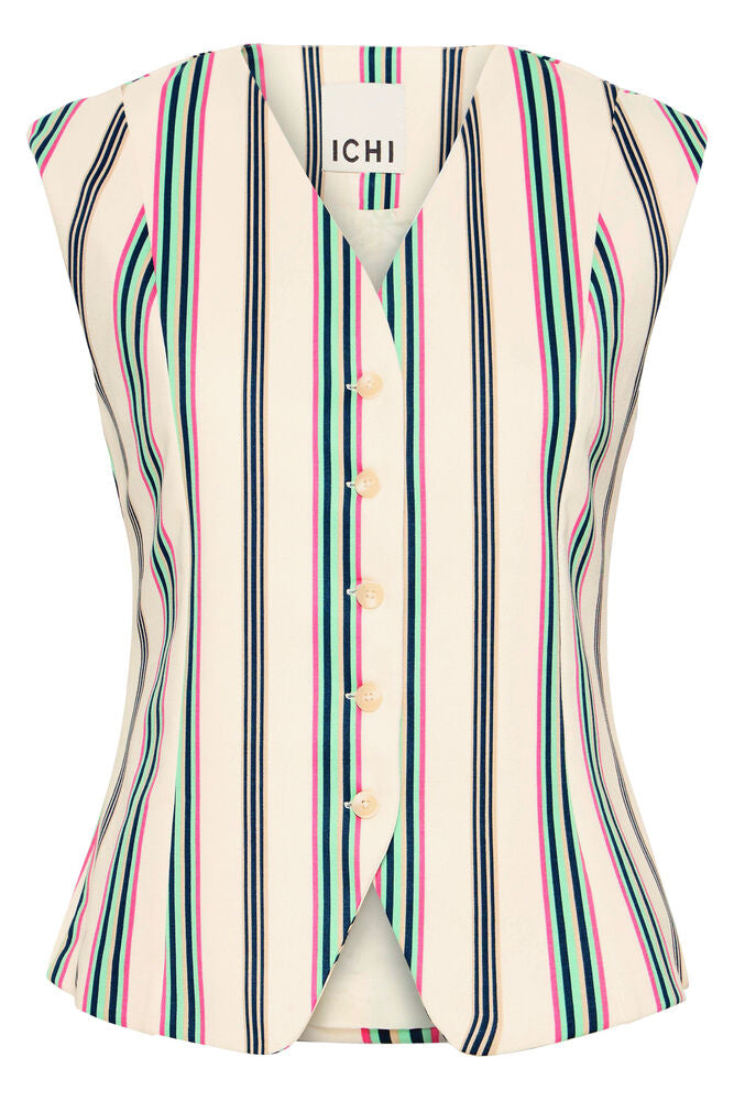 Ichi Kate Striped Waistcoat