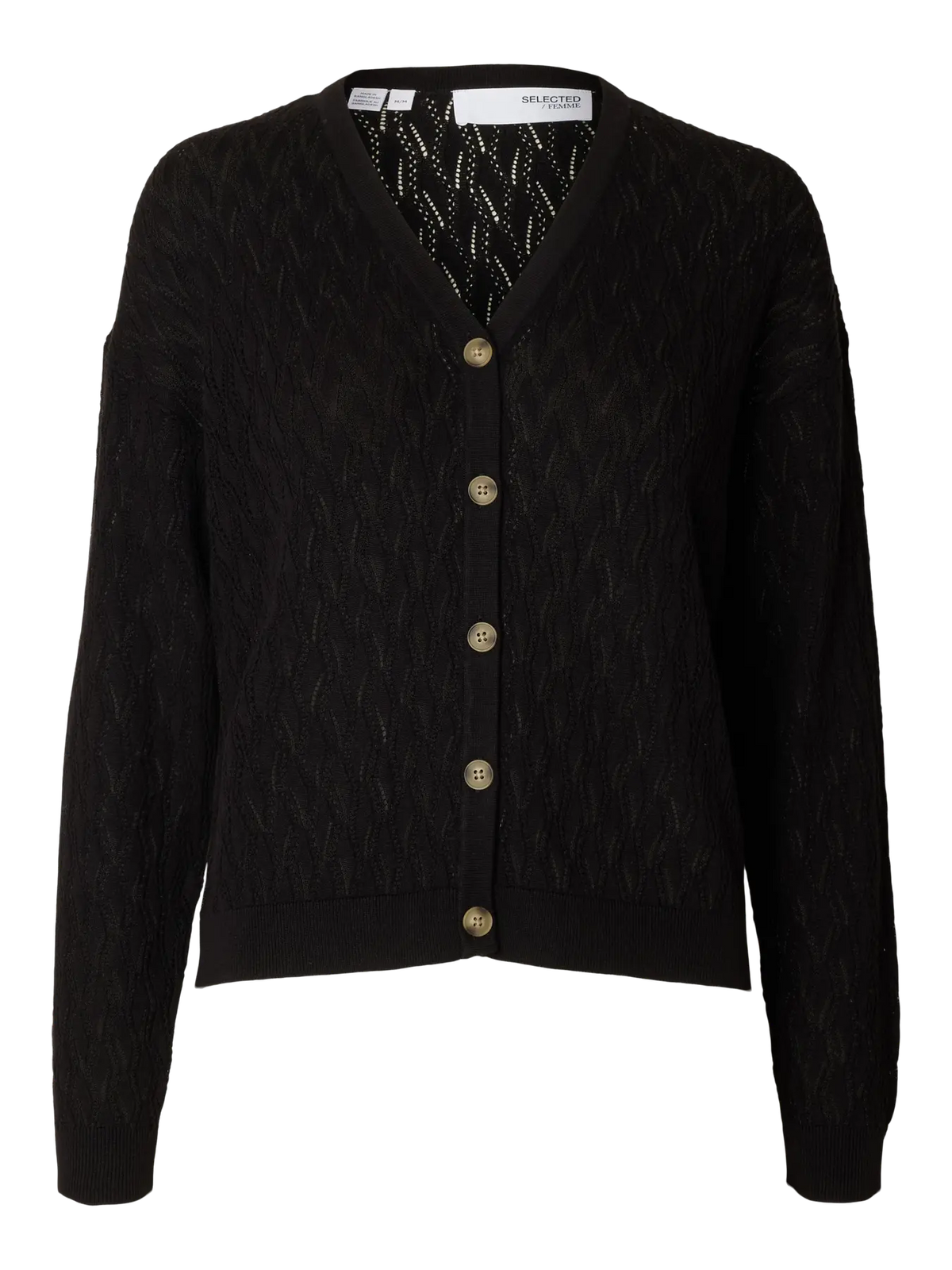 Selected Femme Fagny Knit Cardigan - Black