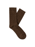 Selected Femme Ditte Rib Socks - Brown