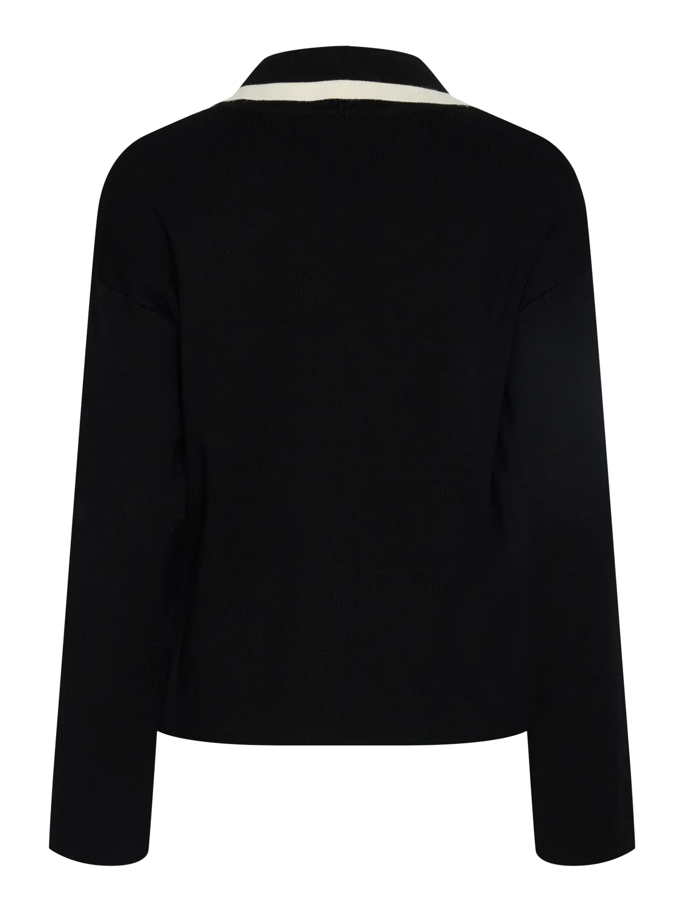 Yas Josie Bow Neck Jumper - Black