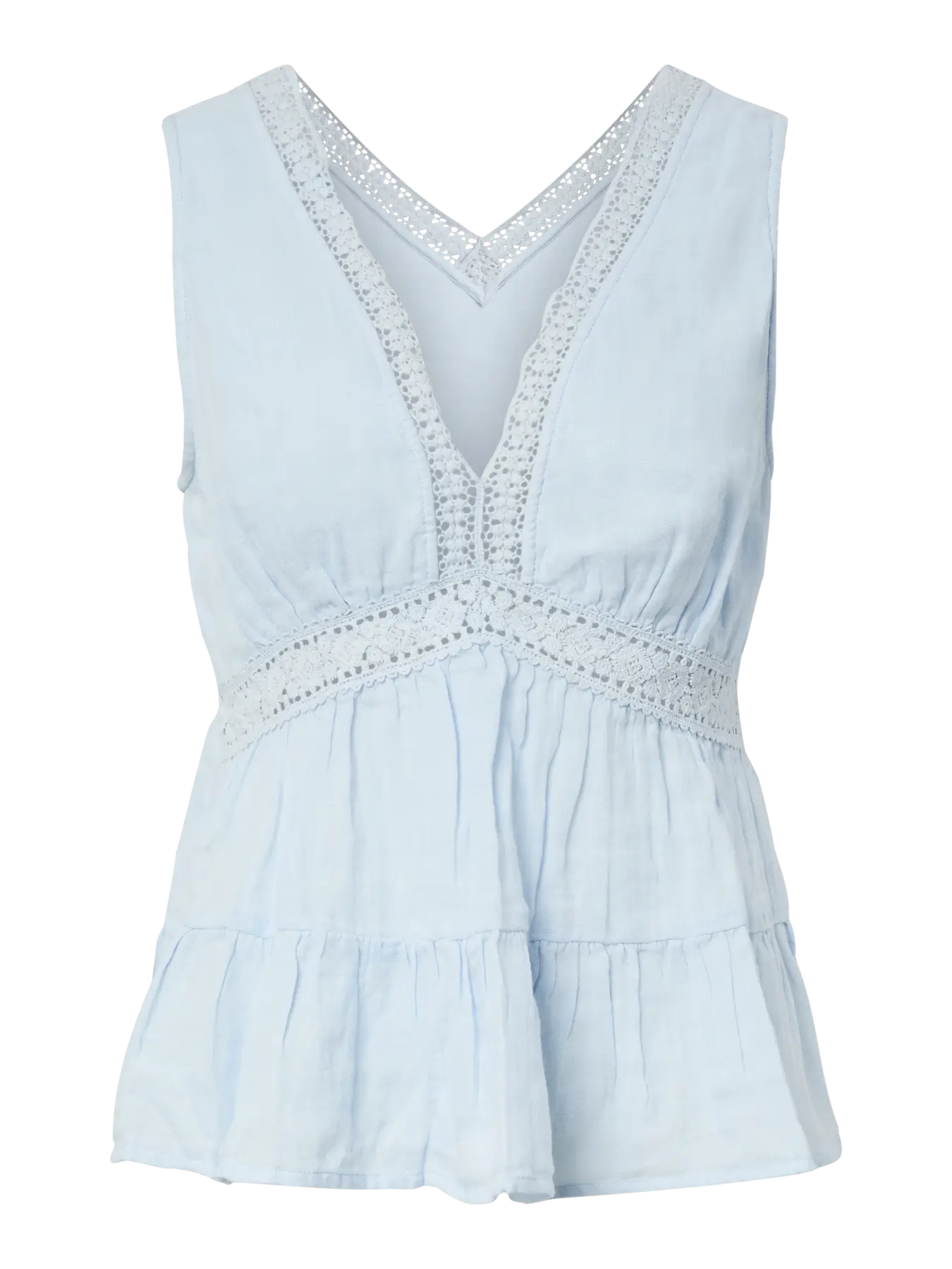YAS Anini Tiered Top - Blue