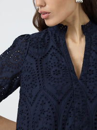 YAS Holi Dress - Navy