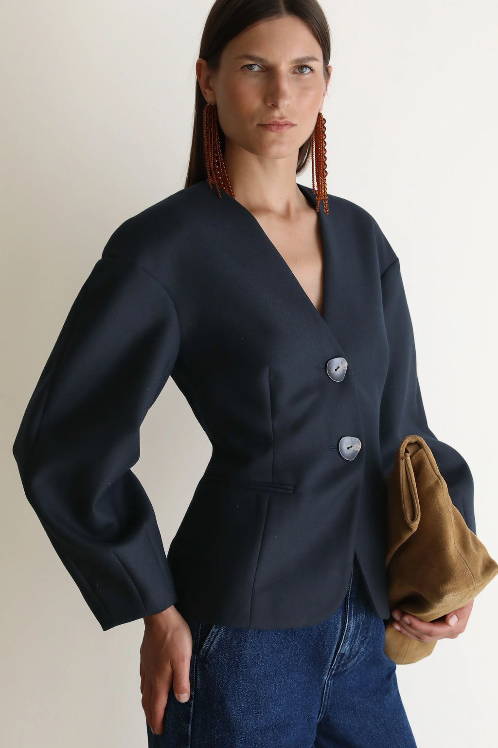 Vivere Sophia Sculptural Blazer