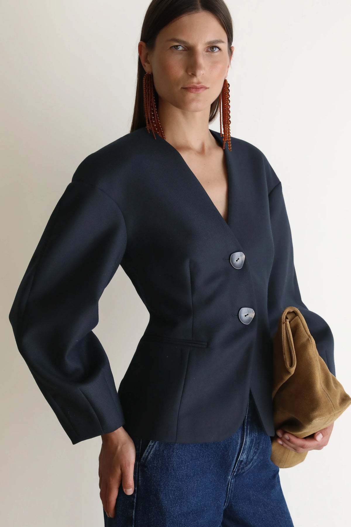 Vivere Sophia Sculptural Blazer