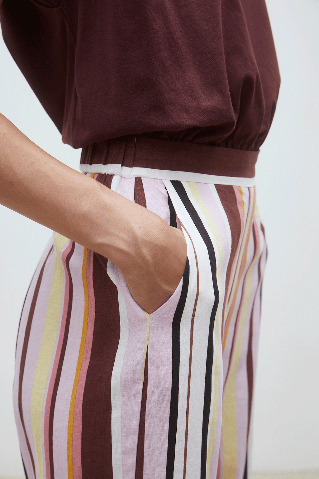 Suncoo Woven Jay Pantalon - Rose