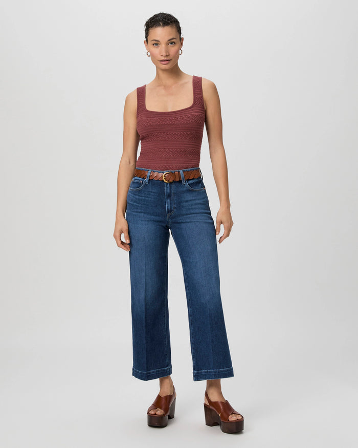 Paige Anesssa Wide Crop Jeans - Kindred