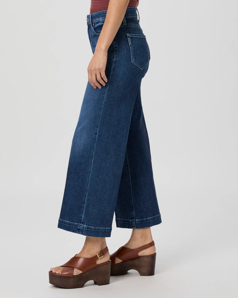 Paige Anesssa Wide Crop Jeans - Kindred