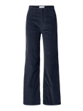 Selected Femme Wide Runa Cord Pant - Navy