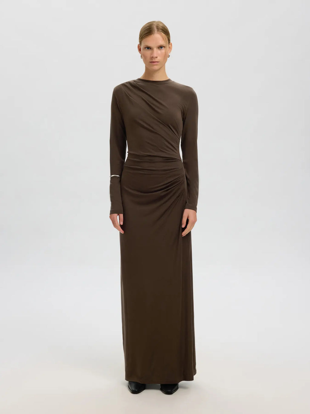 Selected Femme Ilina Maxi Dress - Brown