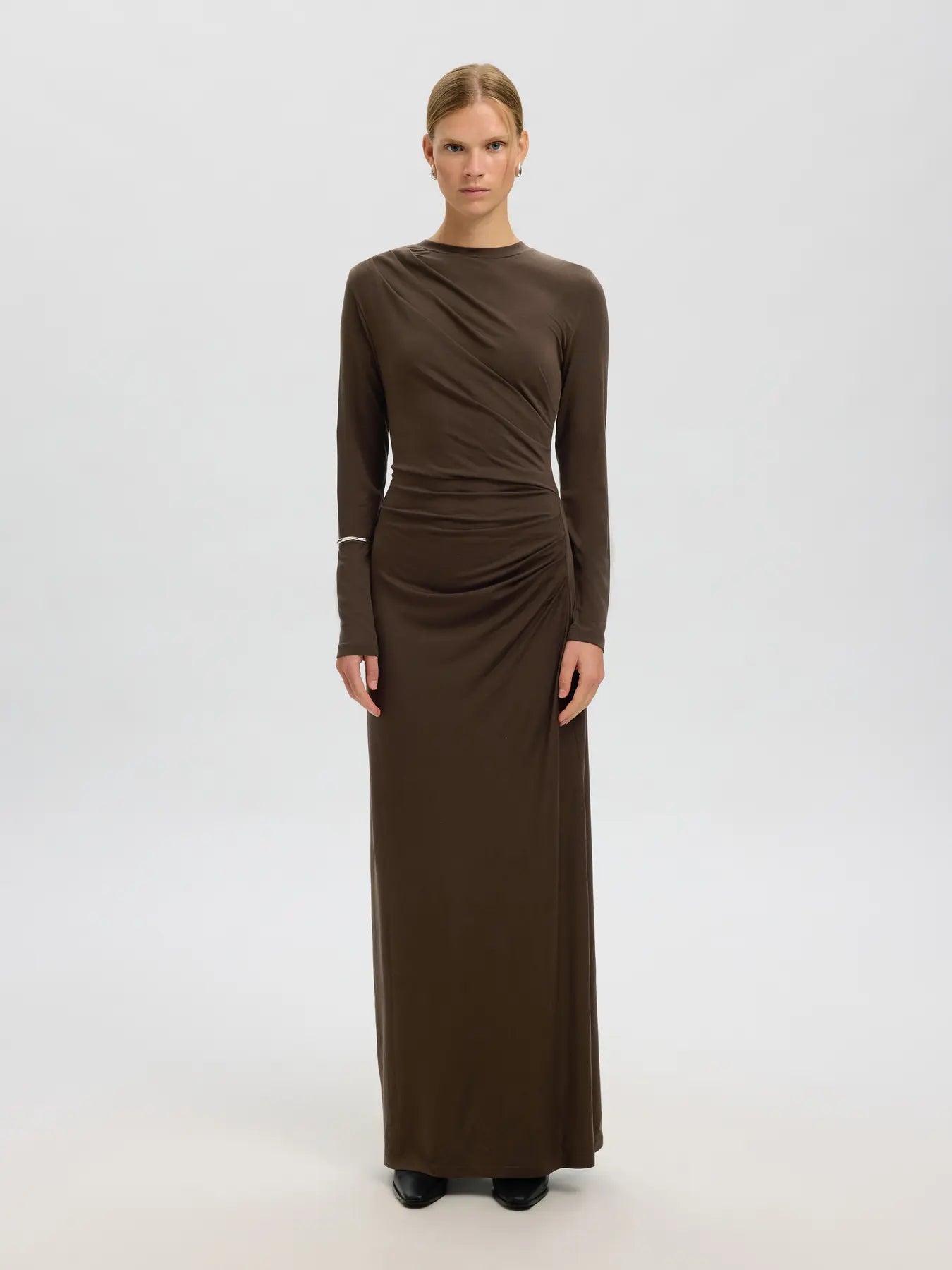 Selected Femme Ilina Maxi Dress - Brown