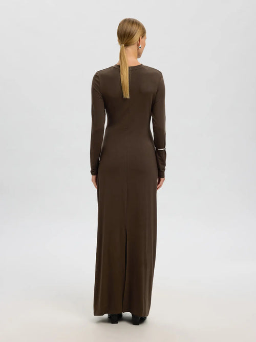 Selected Femme Ilina Maxi Dress - Brown