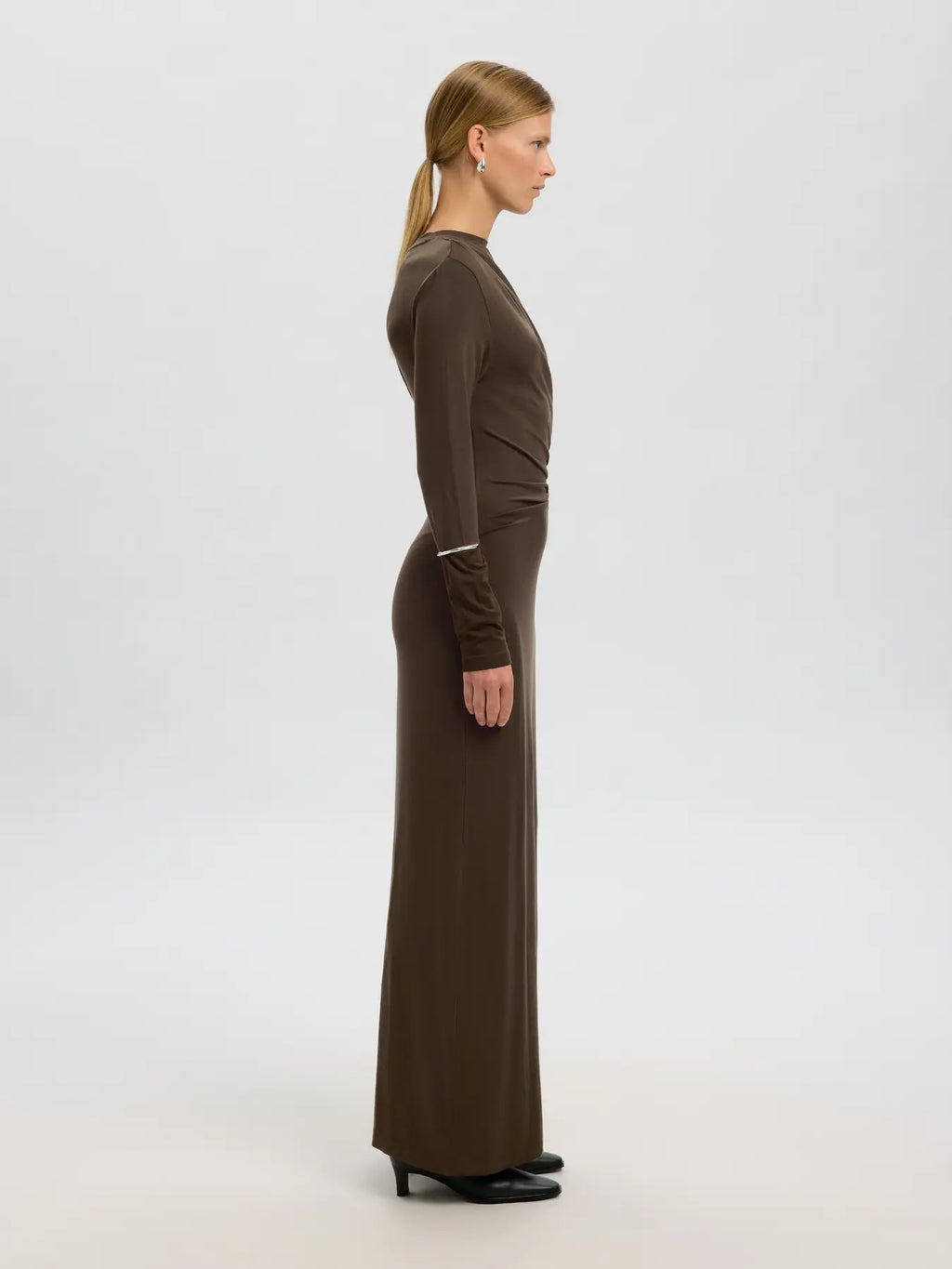 Selected Femme Ilina Maxi Dress - Brown