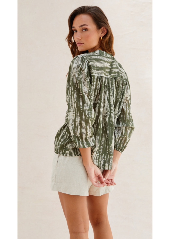 Charli Mae Blouse - Forest