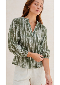 Charli Mae Blouse - Forest