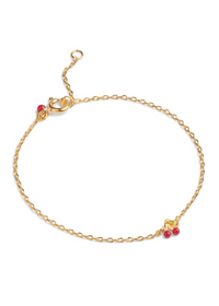 Enamel Cherry Bracelet