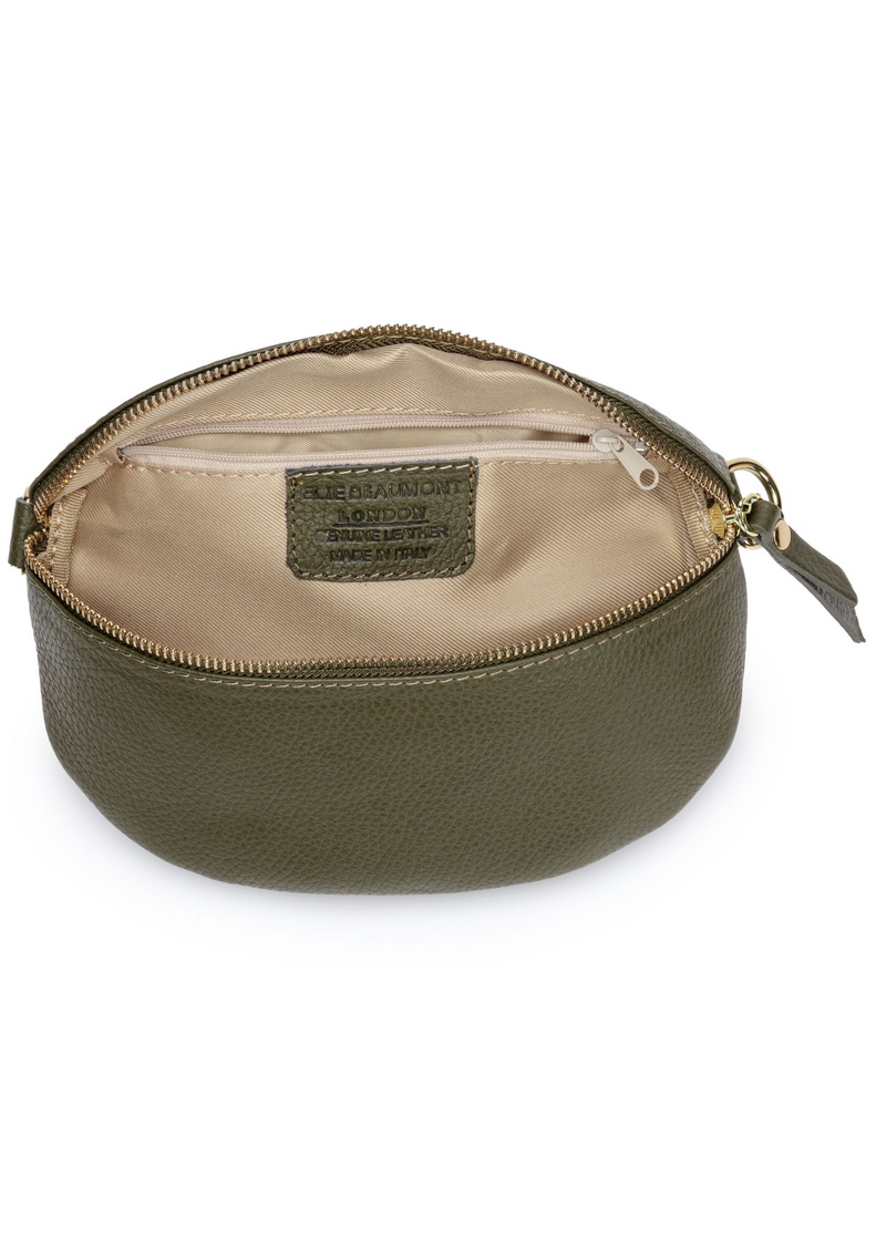 Elie Beaumont Sling Bag - Olive + Army Stripe