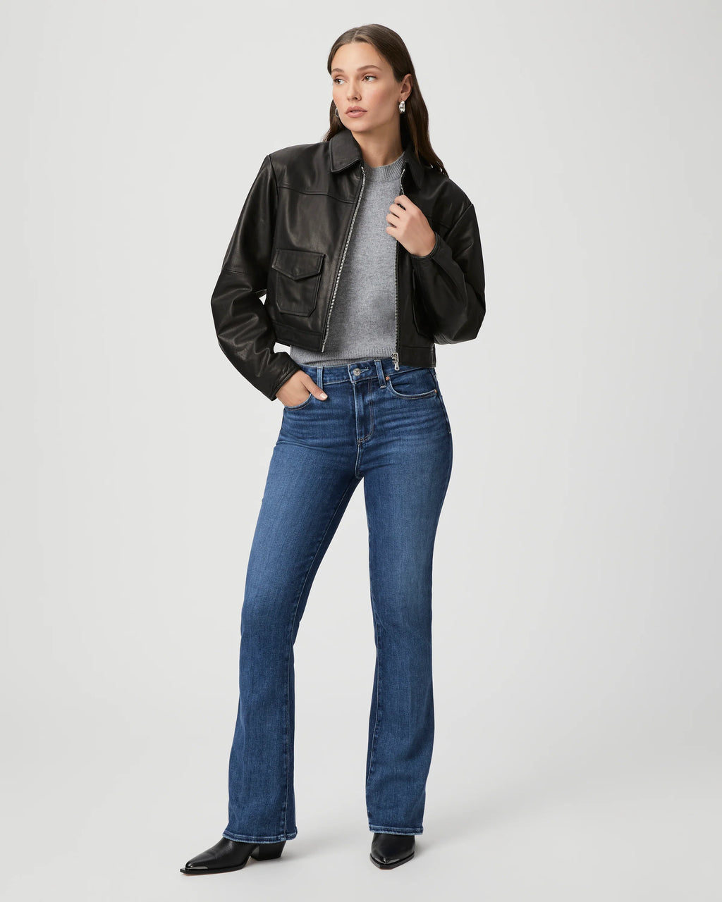 Paige Laurel Canyon 32" Bootcut Jean - Accapella