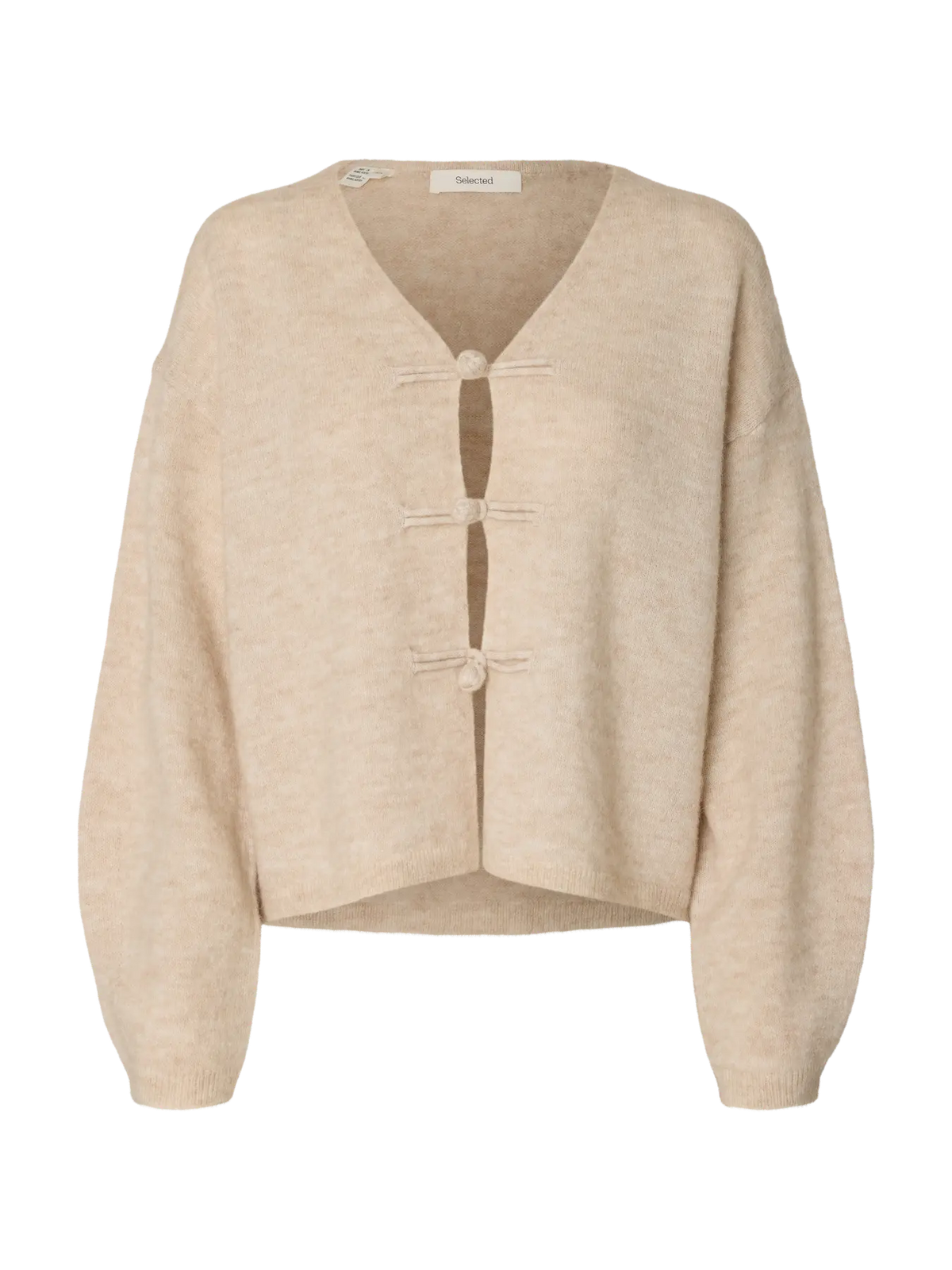 Selected Lulu Duffle Cardigan - Birch