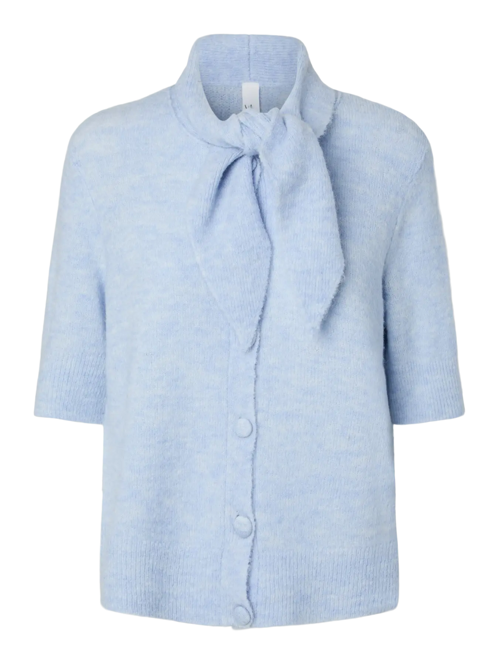 Yas Anna Scarf Cardigan - Blue
