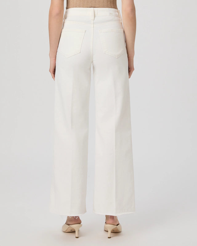 Paige Anessa 31" Wide Leg Jean - Tonal Ecru