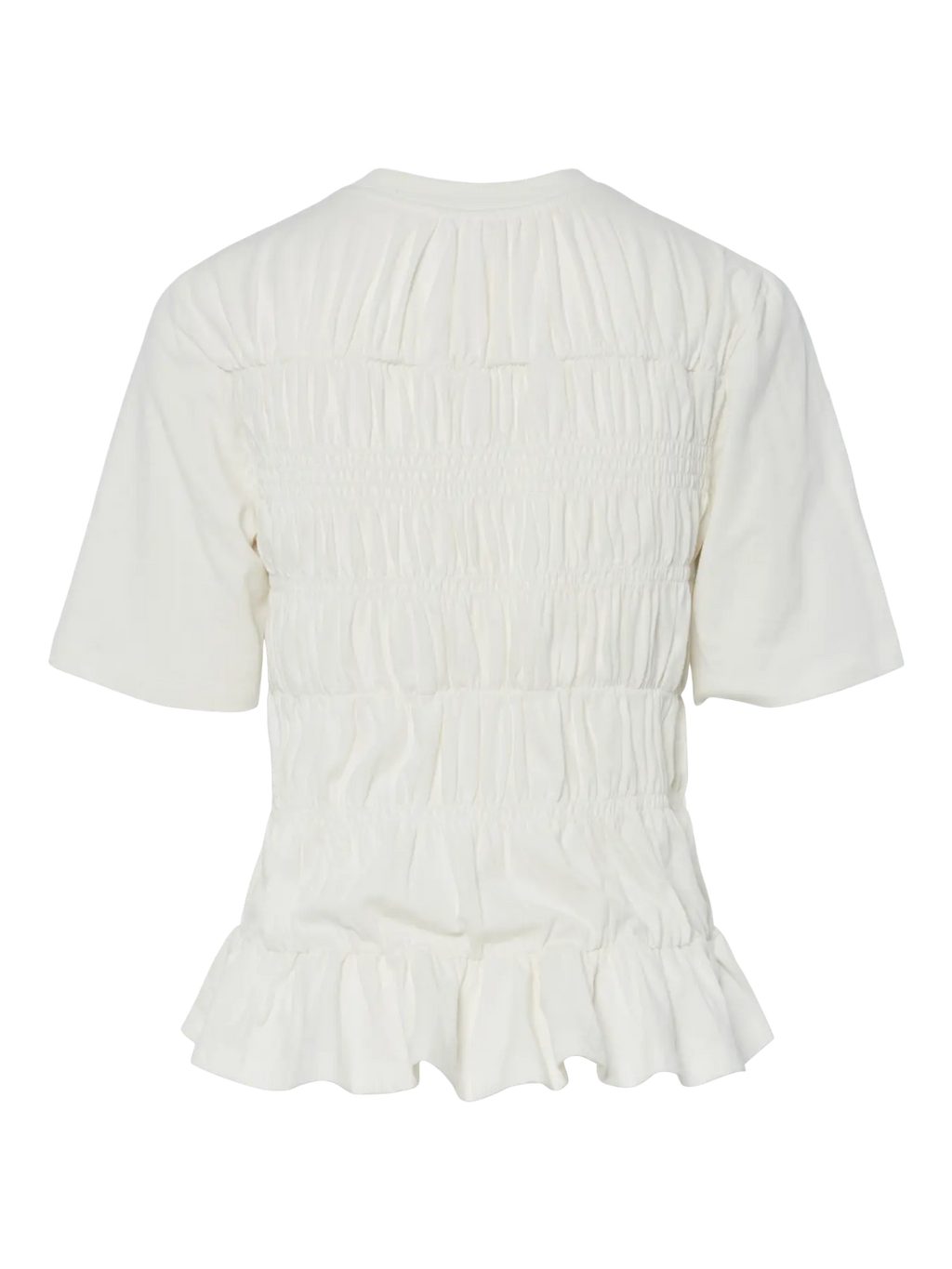 YAS Bisla Smock Top - White