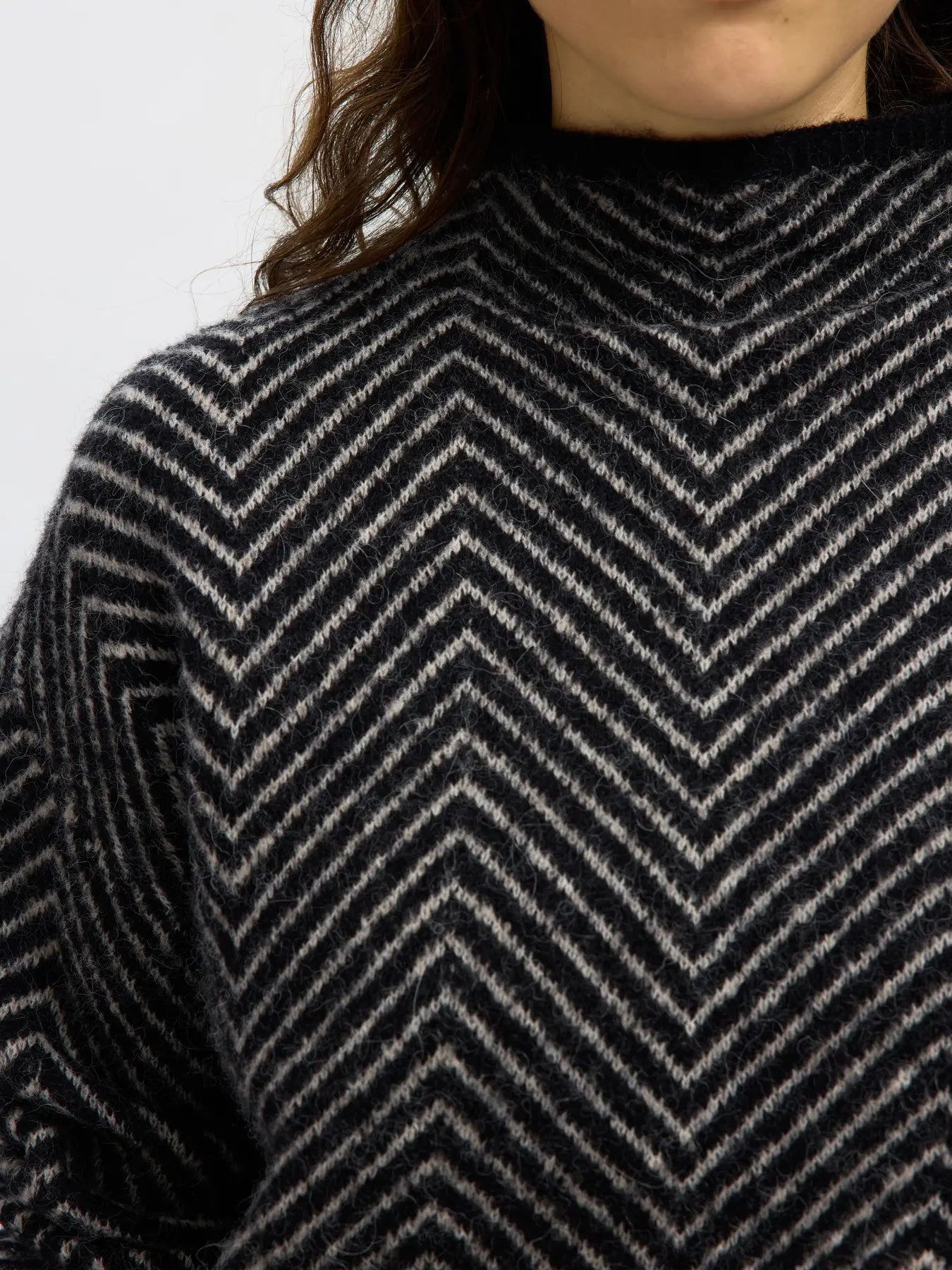 Selected Femme Lulu Herringbone - Black