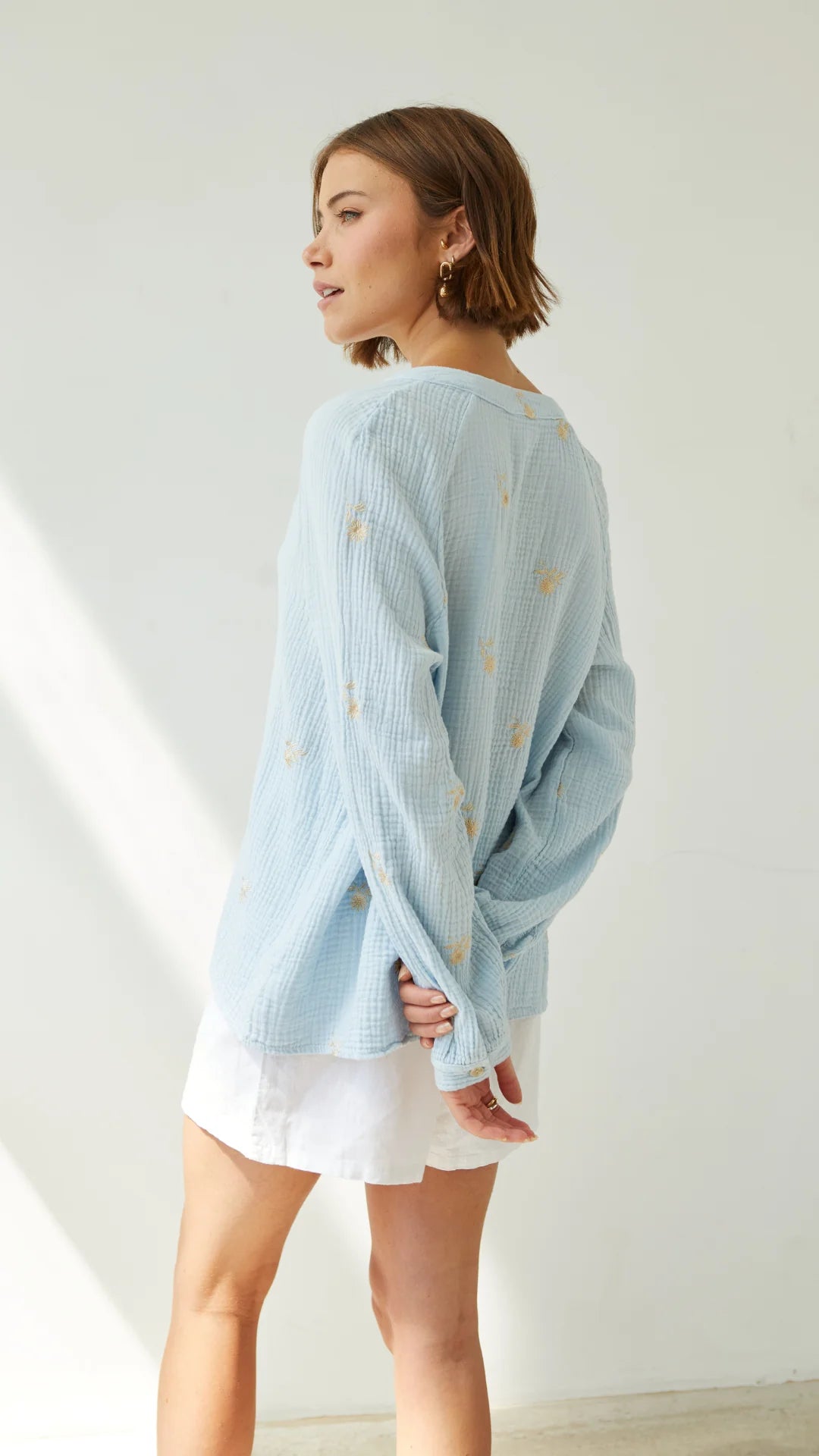 Charli Zaina Top - Sky Blue