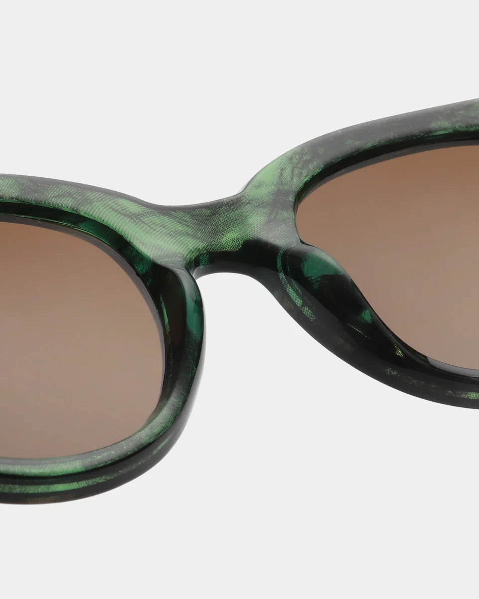 A. Kjærbede Lilly Sunglasses - Green Marble
