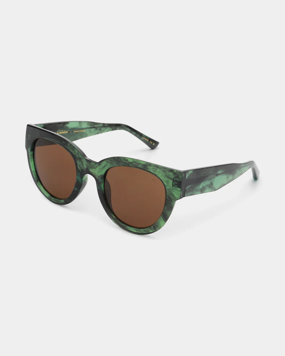 A. Kjærbede Lilly Sunglasses - Green Marble