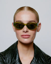 A. Kjærbede Winnie Sunglasses - Light Olive