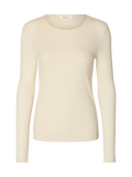 Selected Lina Knit Top - Cream