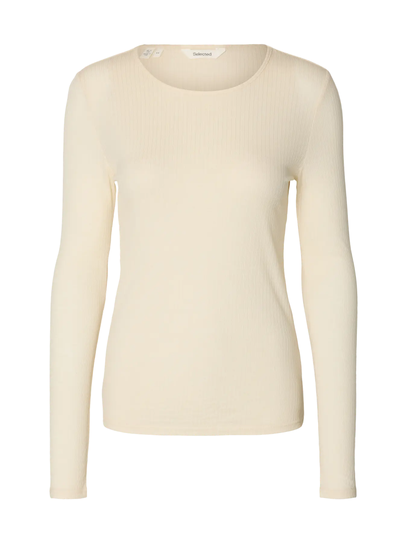 Selected Lina Knit Top - Cream