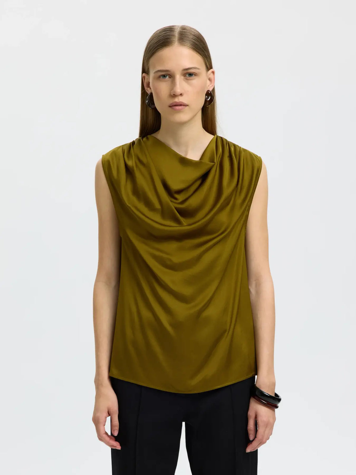 Selected Olina Silky Top - Fir
