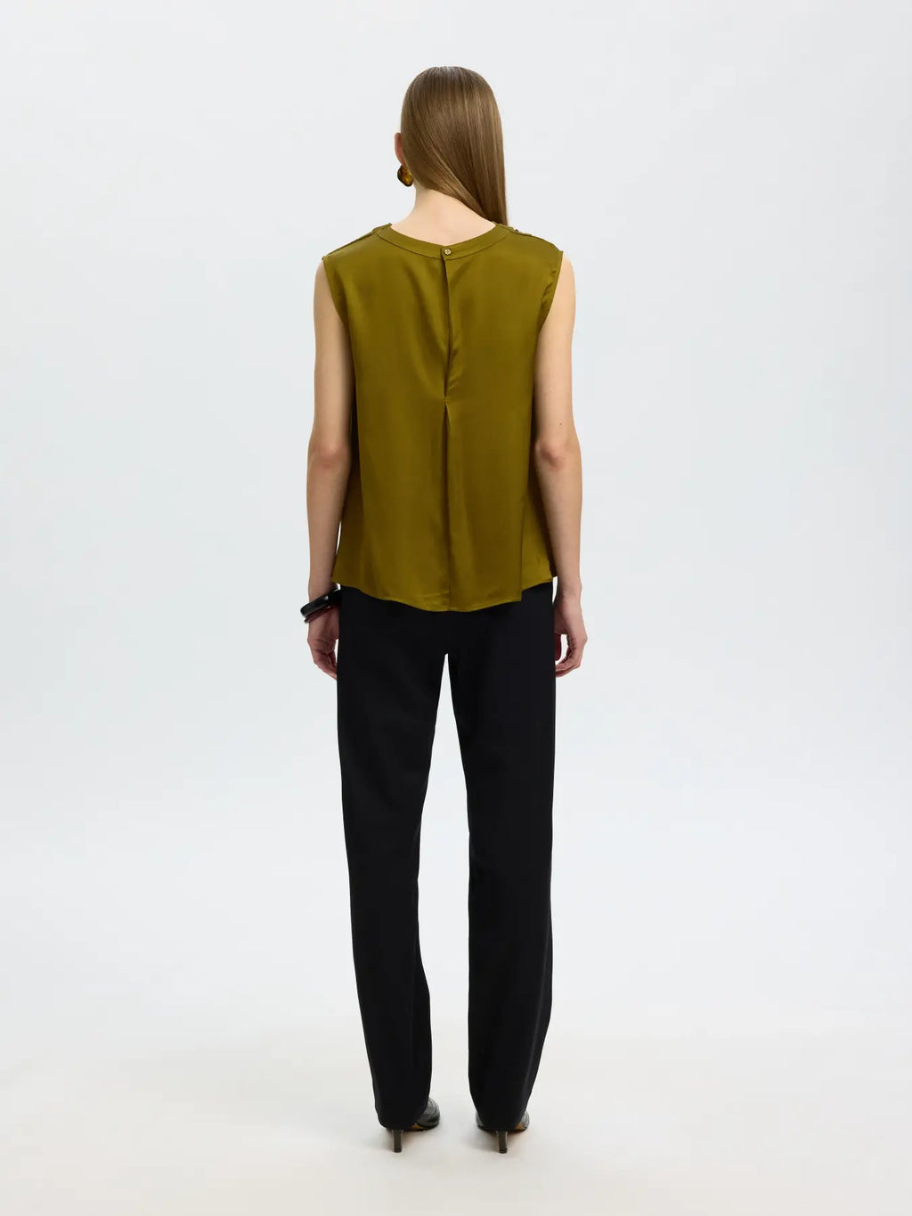 Selected Olina Silky Top - Fir