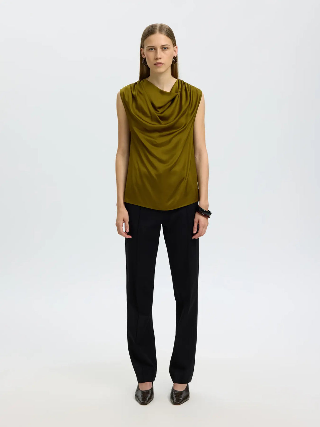 Selected Olina Silky Top - Fir